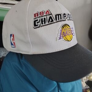 NBA White and Black Adjustable Hat